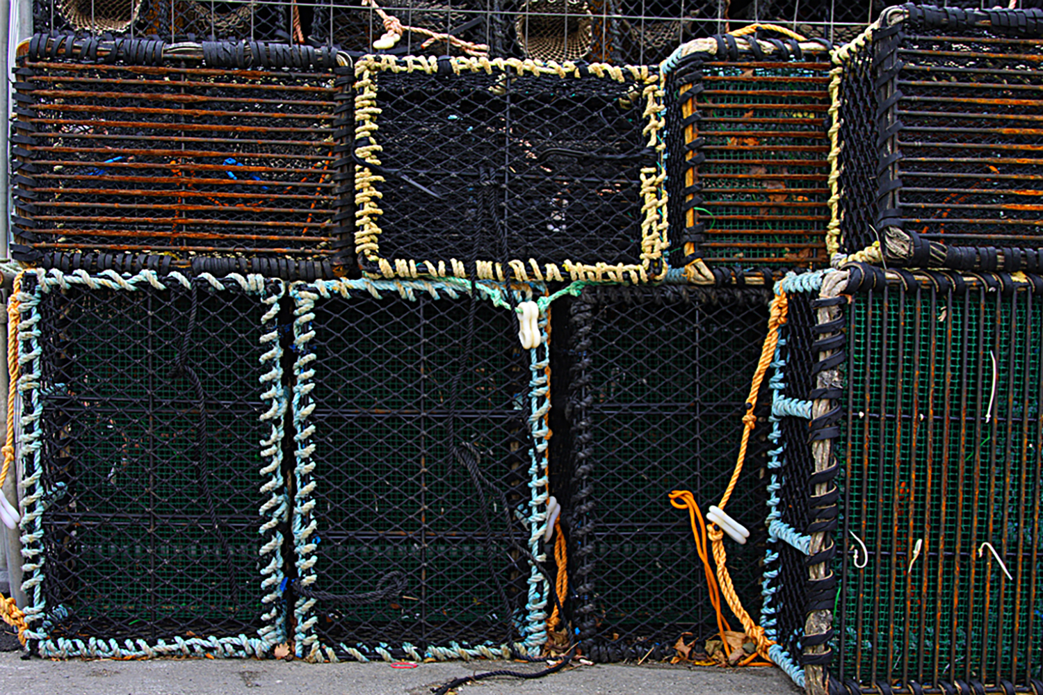 Crab and Lobster baskets at Aberystwyth Harbour